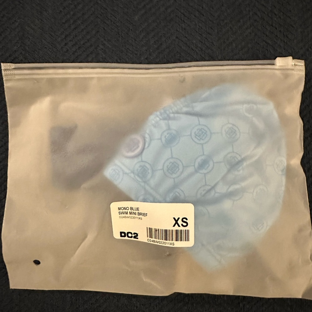 DC2 | Mens XS | Mono Blue Swim Mini Briefs | NWT - Picture 6 of 7